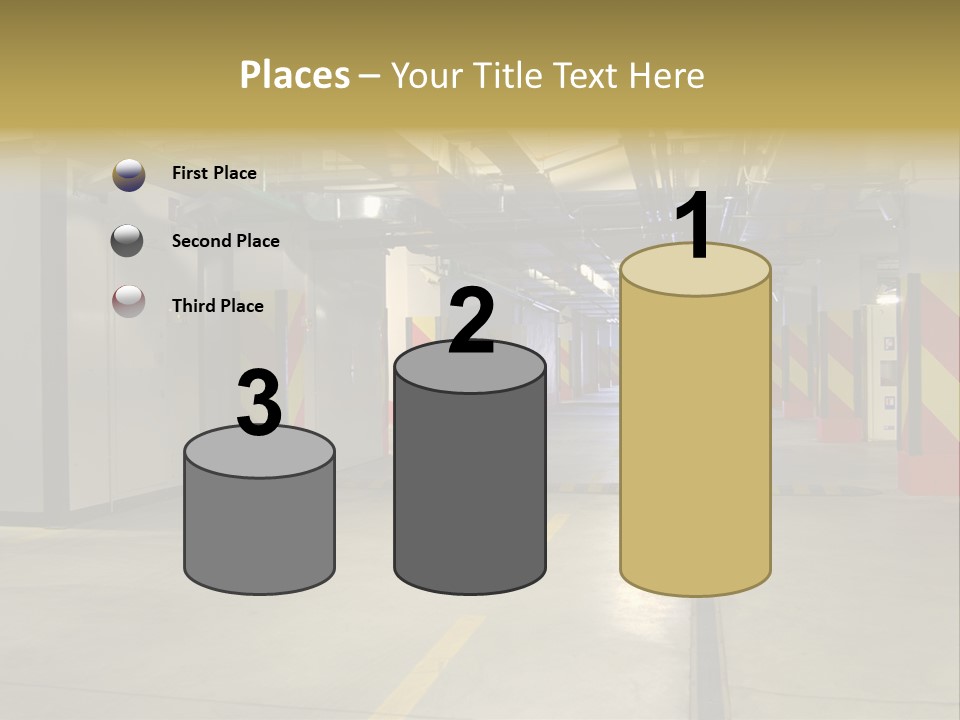 Parking Business Corridor PowerPoint Template