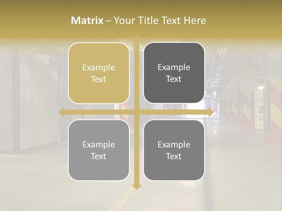 Parking Business Corridor PowerPoint Template