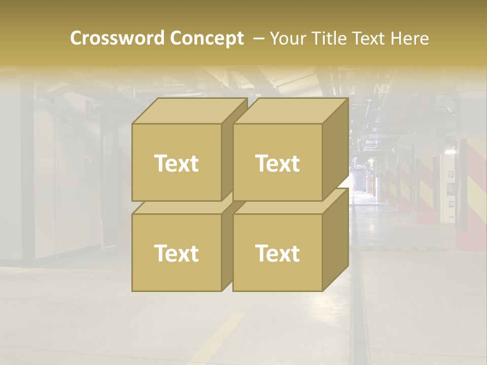 Parking Business Corridor PowerPoint Template