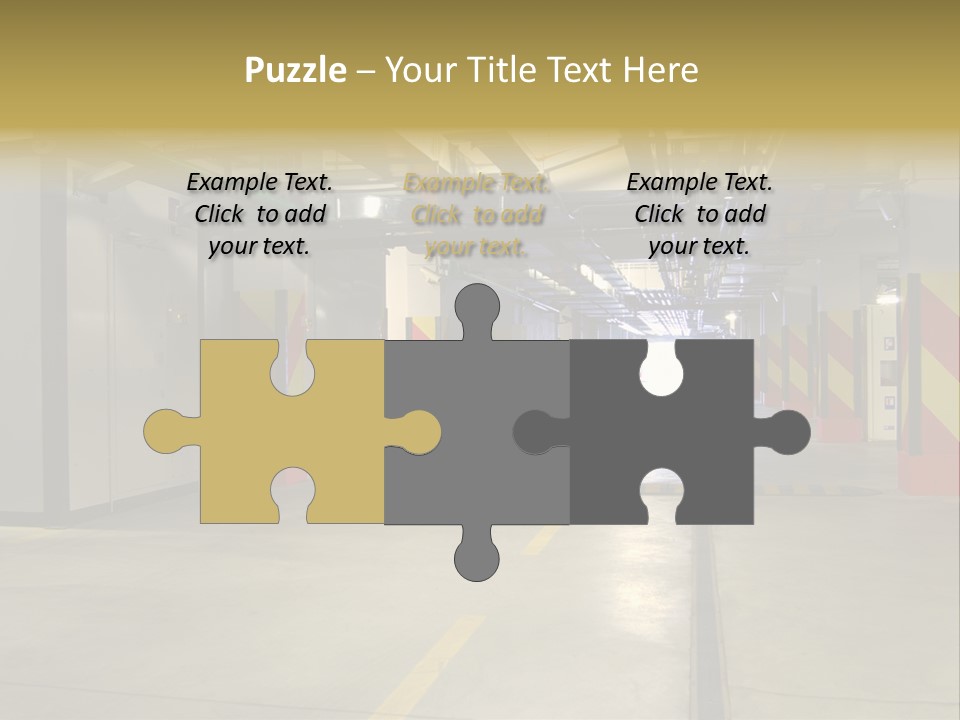 Parking Business Corridor PowerPoint Template