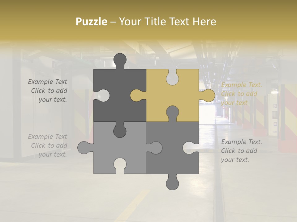 Parking Business Corridor PowerPoint Template