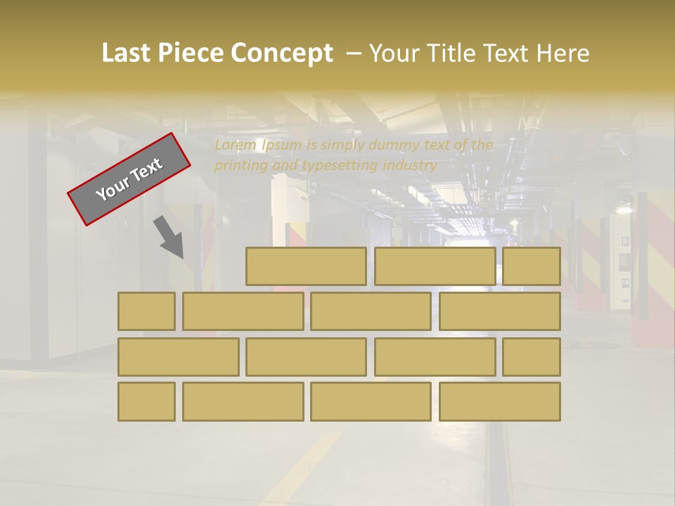 Parking Business Corridor PowerPoint Template