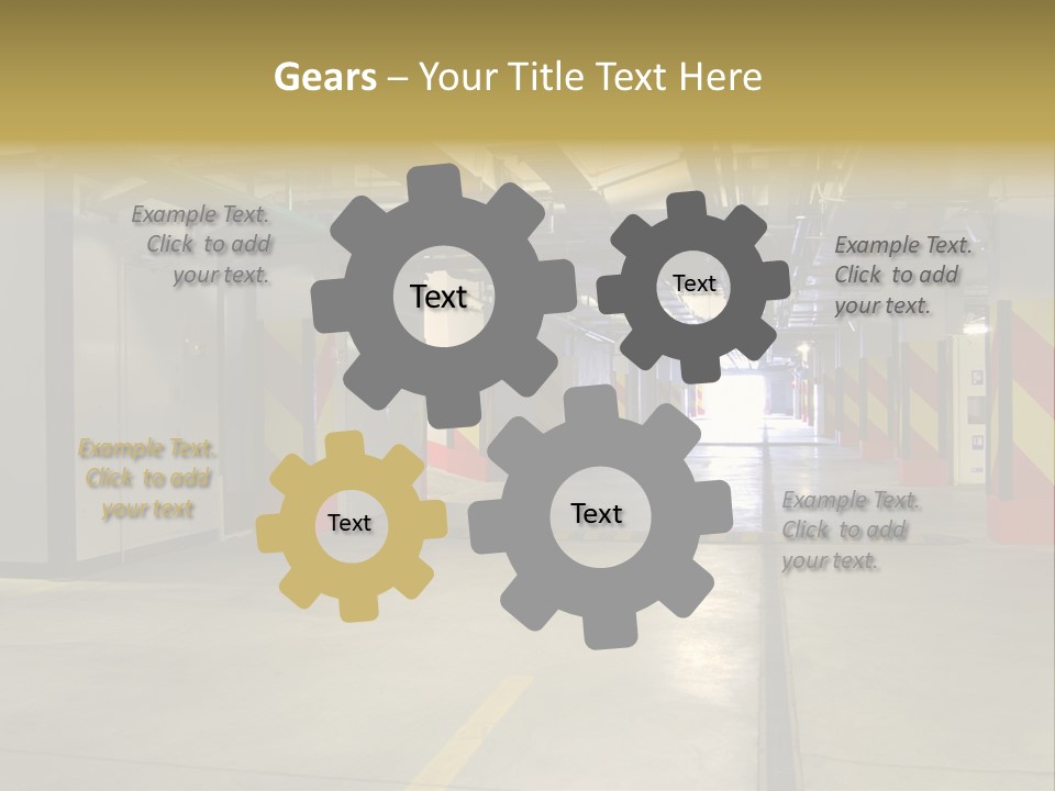 Parking Business Corridor PowerPoint Template