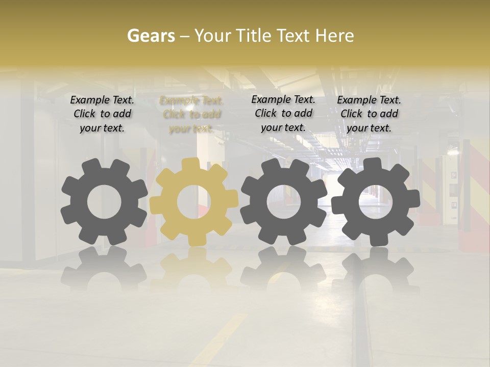 Parking Business Corridor PowerPoint Template