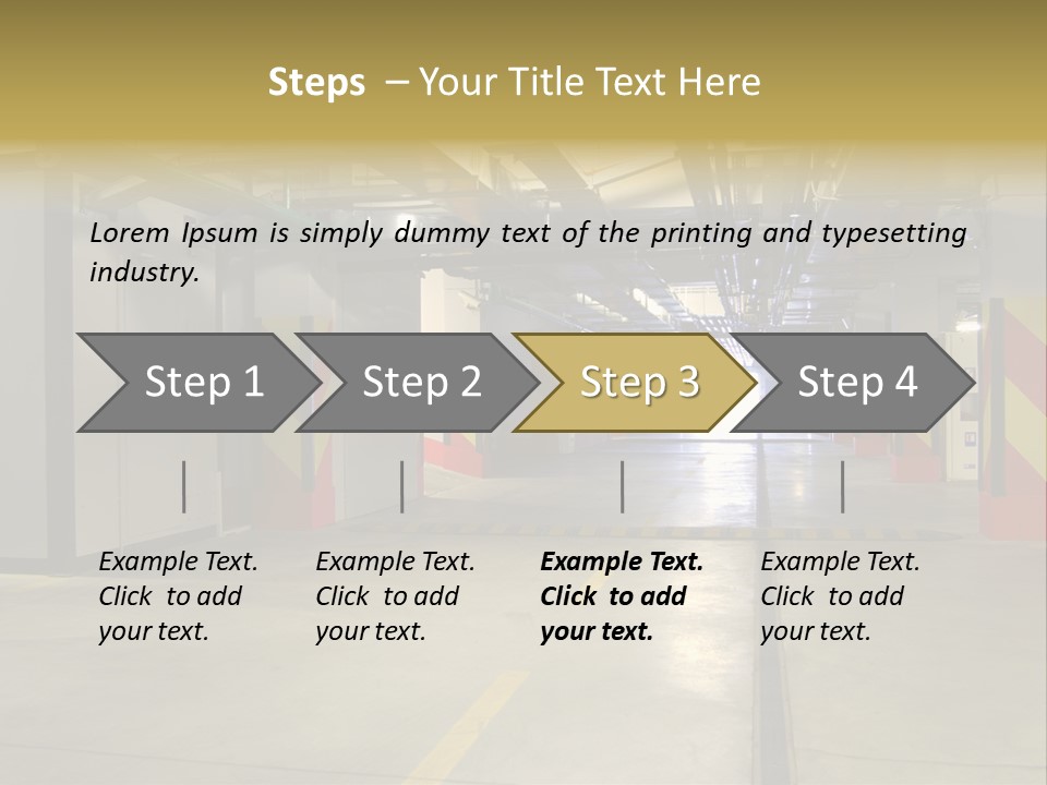 Parking Business Corridor PowerPoint Template