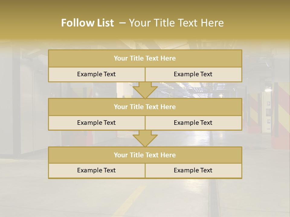Parking Business Corridor PowerPoint Template