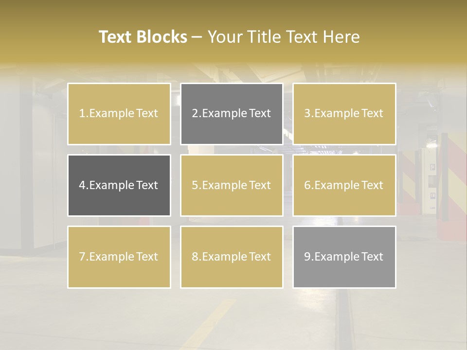 Parking Business Corridor PowerPoint Template