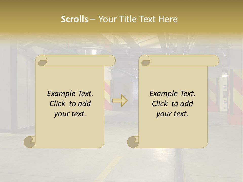 Parking Business Corridor PowerPoint Template