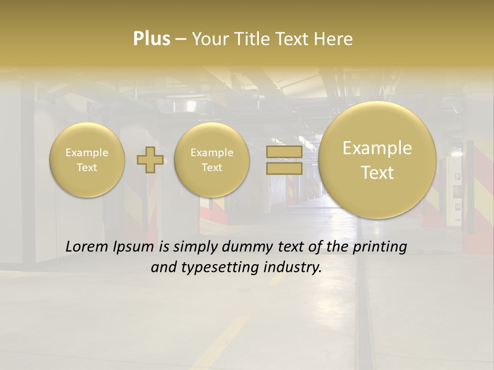 Parking Business Corridor PowerPoint Template