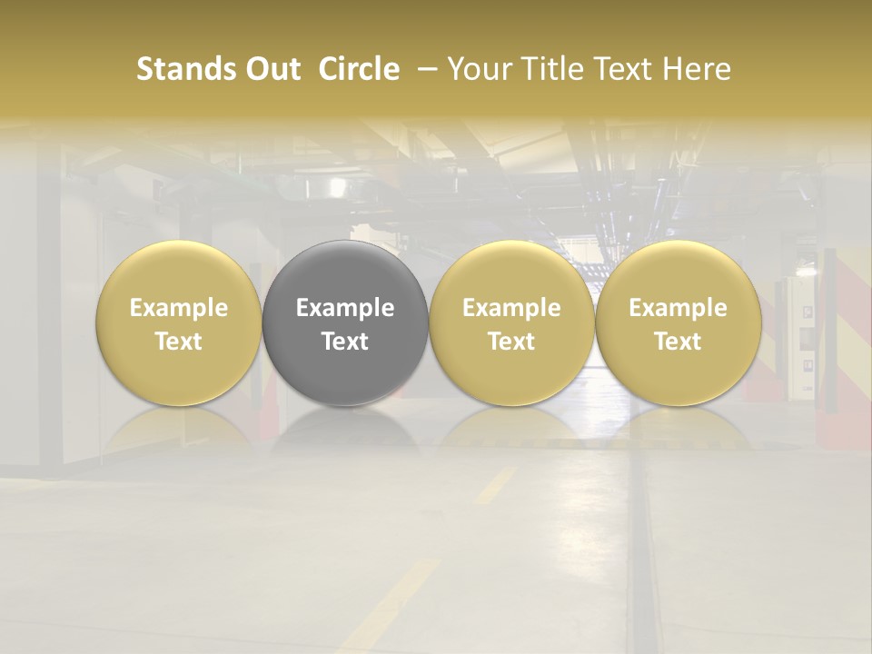 Parking Business Corridor PowerPoint Template