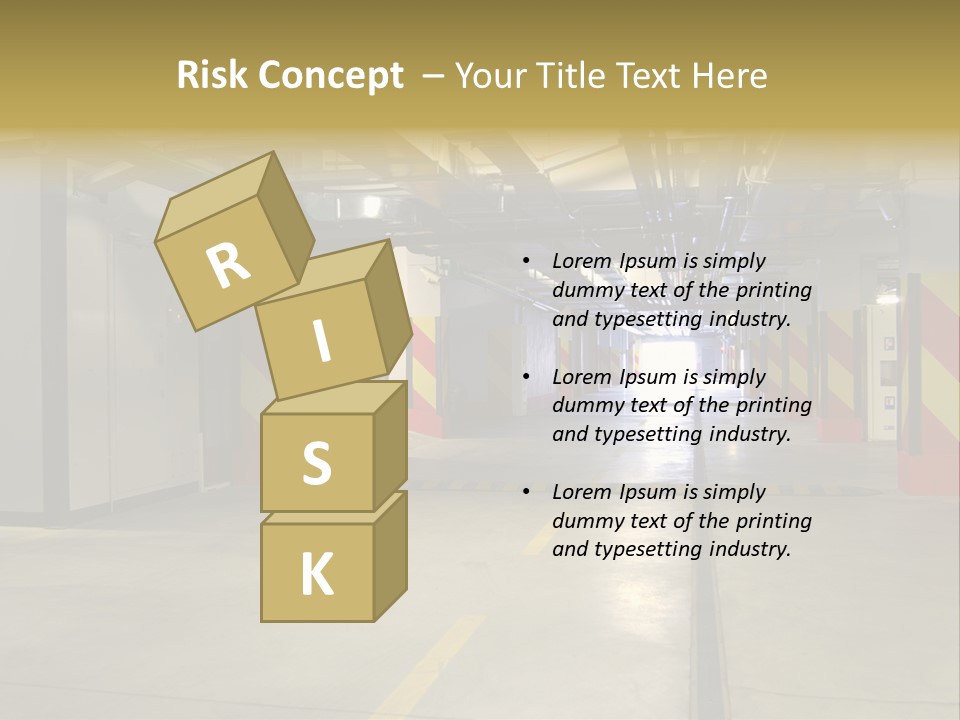 Parking Business Corridor PowerPoint Template