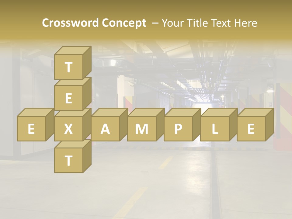 Parking Business Corridor PowerPoint Template