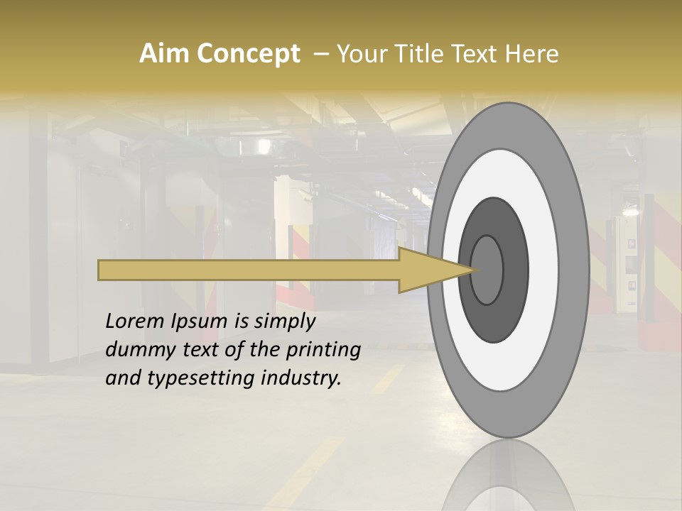Parking Business Corridor PowerPoint Template