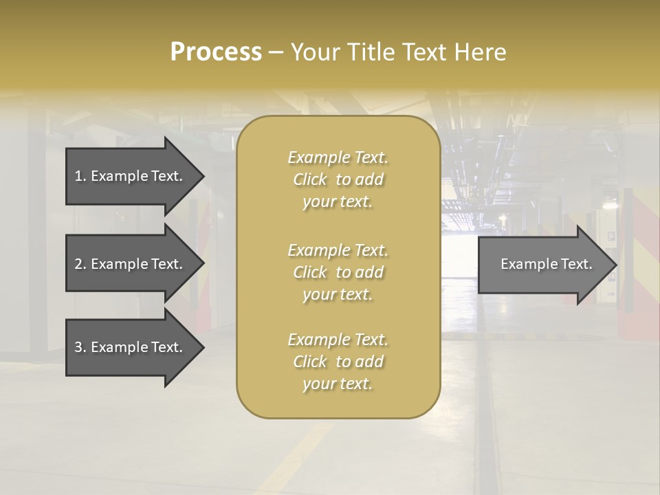 Parking Business Corridor PowerPoint Template