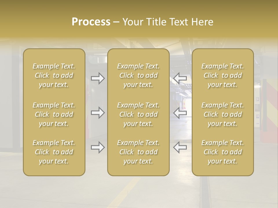Parking Business Corridor PowerPoint Template