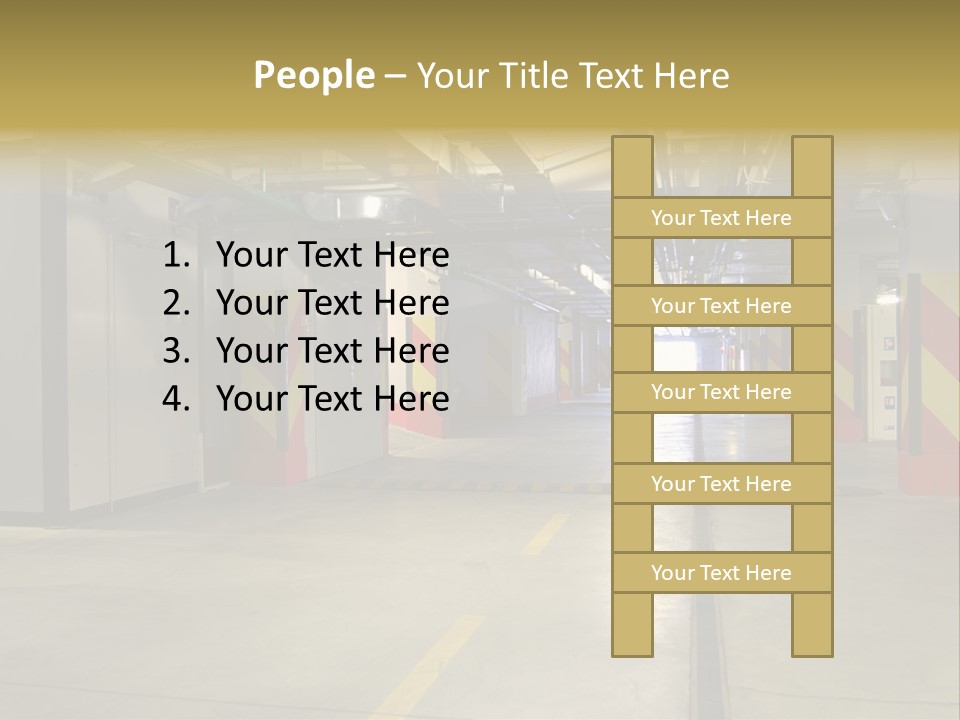 Parking Business Corridor PowerPoint Template