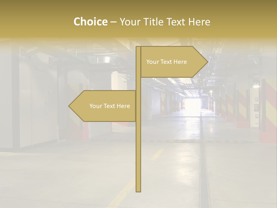 Parking Business Corridor PowerPoint Template