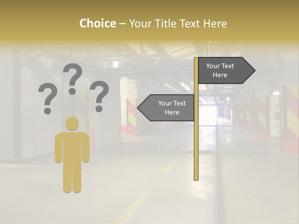 Parking Business Corridor PowerPoint Template