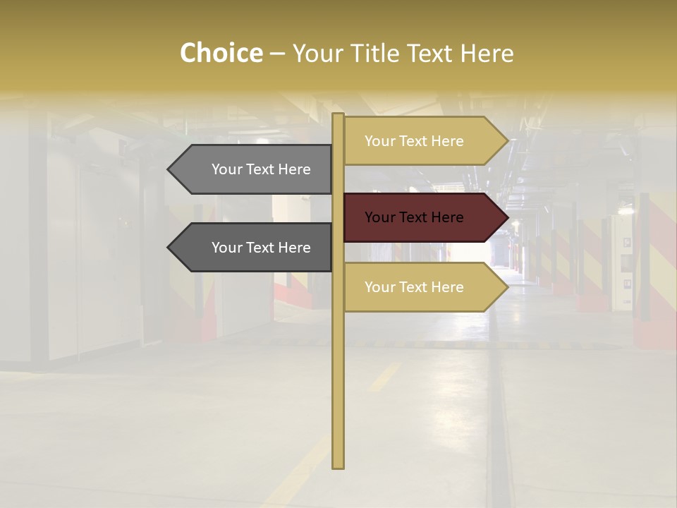 Parking Business Corridor PowerPoint Template