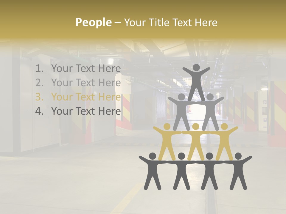 Parking Business Corridor PowerPoint Template