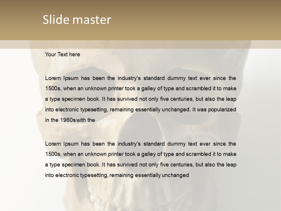 Human Skull PowerPoint Template