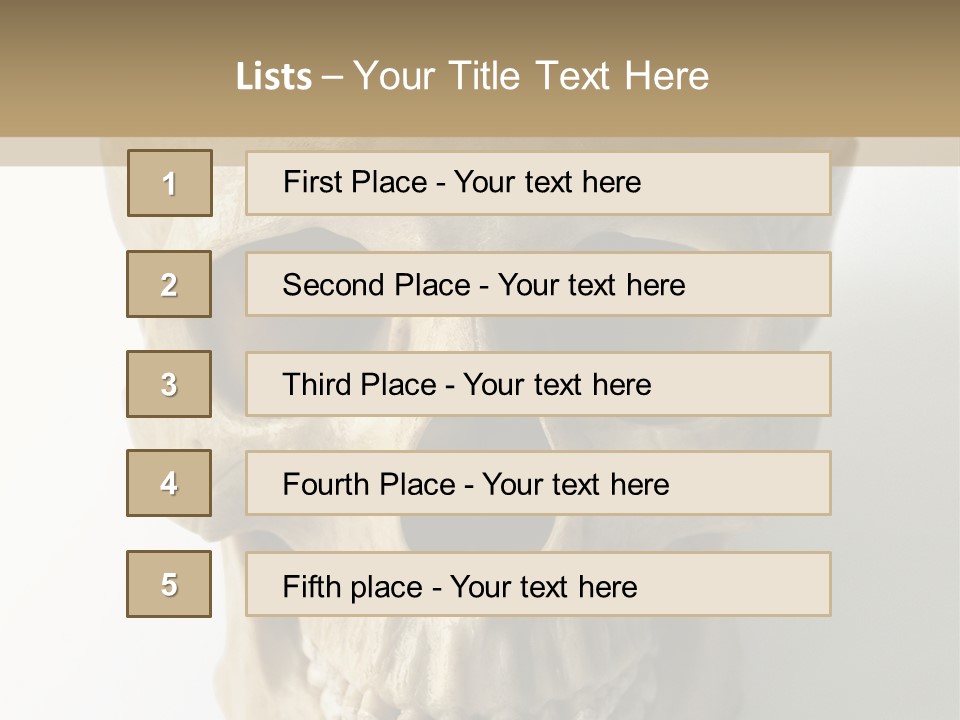 Human Skull PowerPoint Template