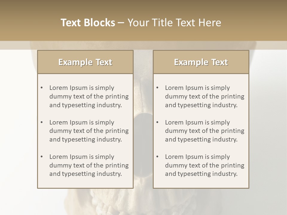 Human Skull PowerPoint Template