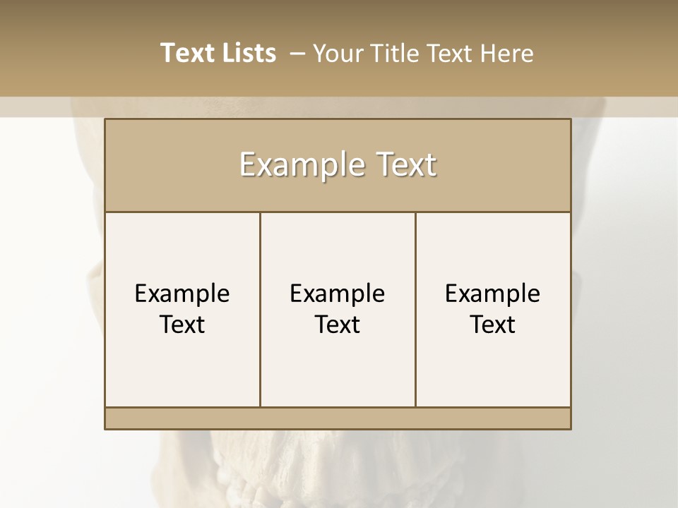 Human Skull PowerPoint Template