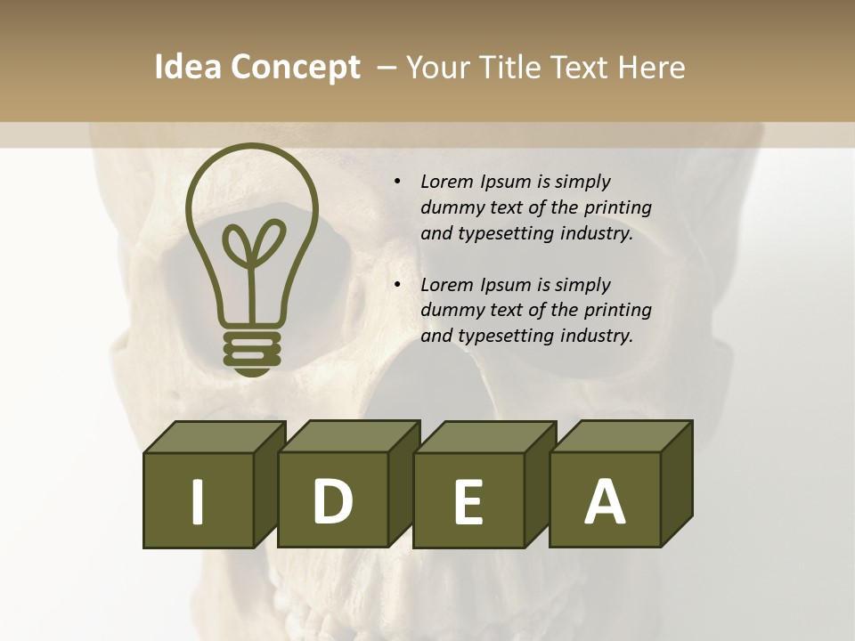 Human Skull PowerPoint Template