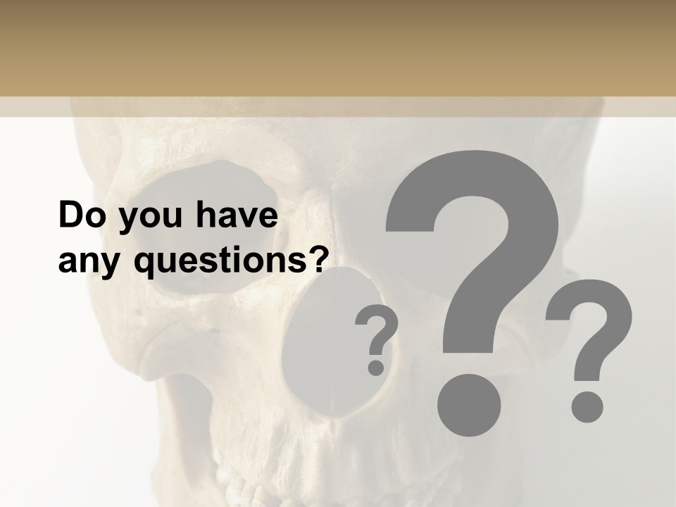 Human Skull PowerPoint Template