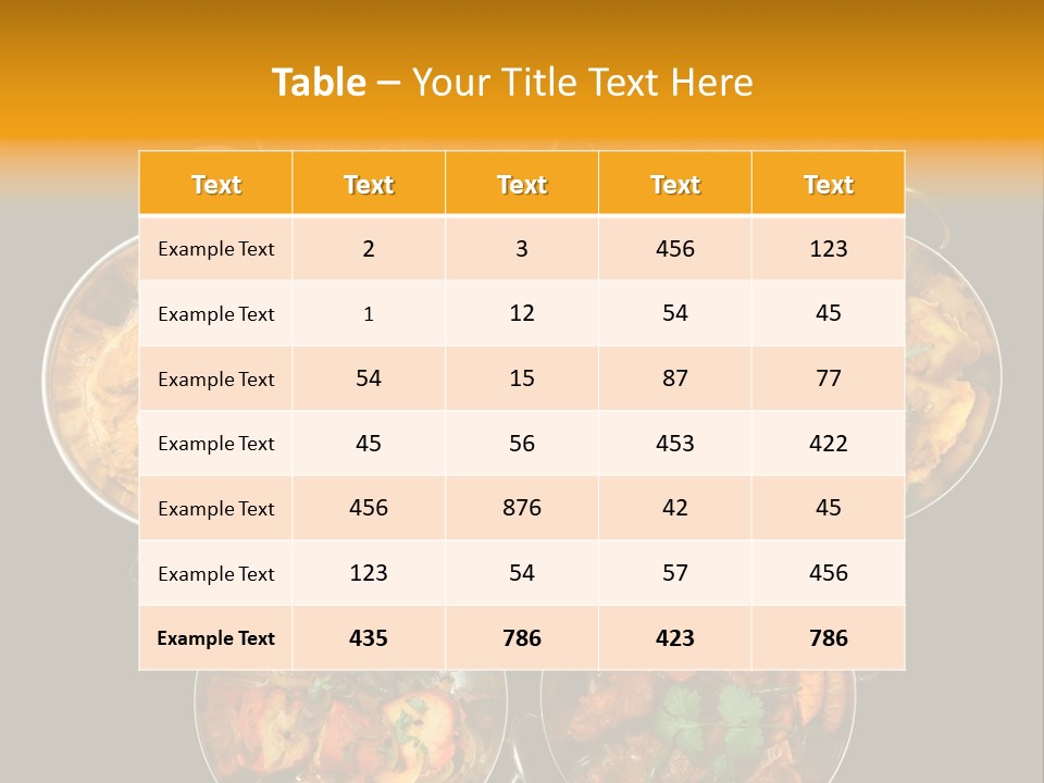 Indian Curries PowerPoint Template