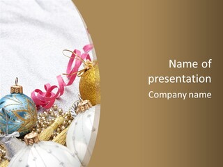 Winter Ornate Glowing PowerPoint Template