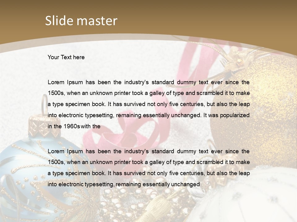 Winter Ornate Glowing PowerPoint Template