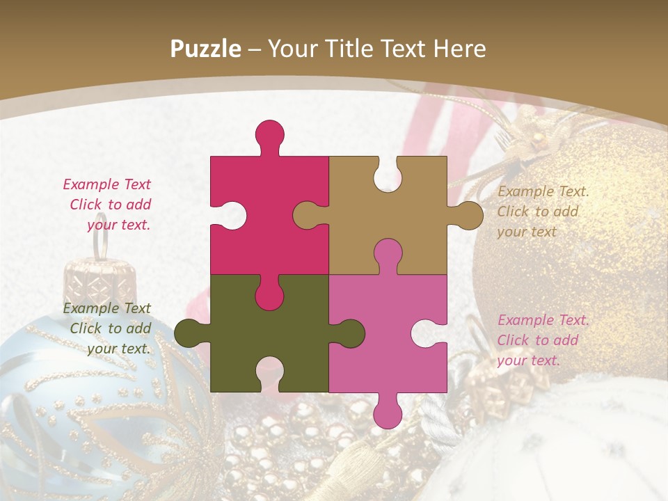 Winter Ornate Glowing PowerPoint Template