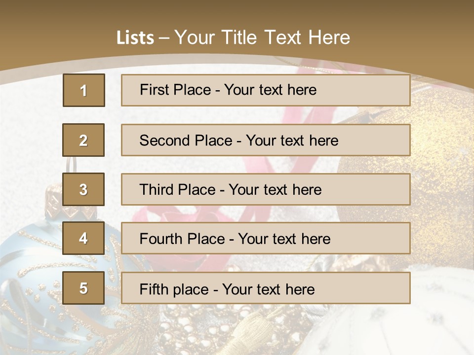 Winter Ornate Glowing PowerPoint Template