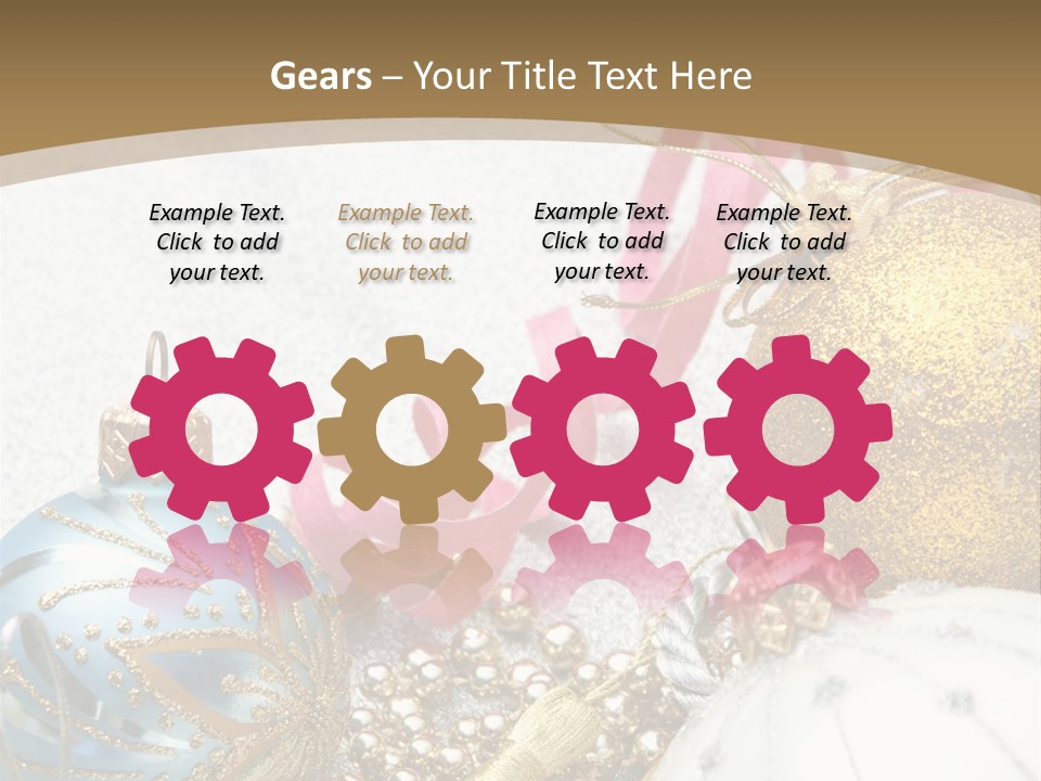 Winter Ornate Glowing PowerPoint Template