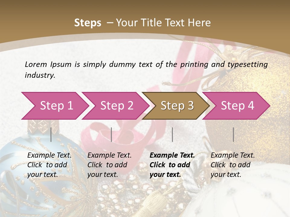 Winter Ornate Glowing PowerPoint Template