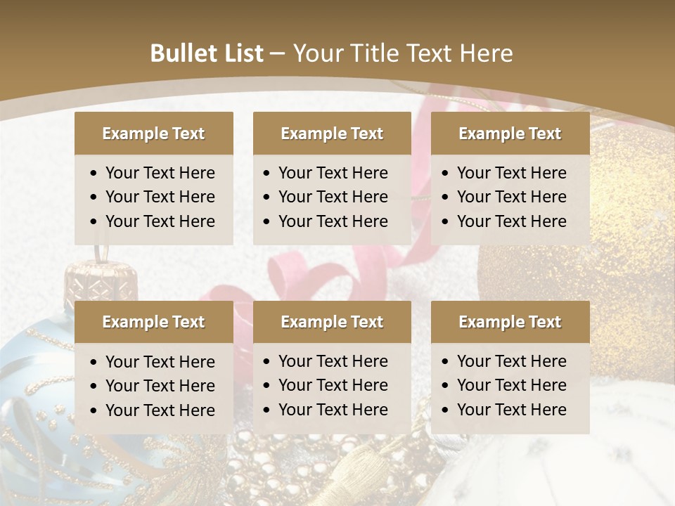 Winter Ornate Glowing PowerPoint Template