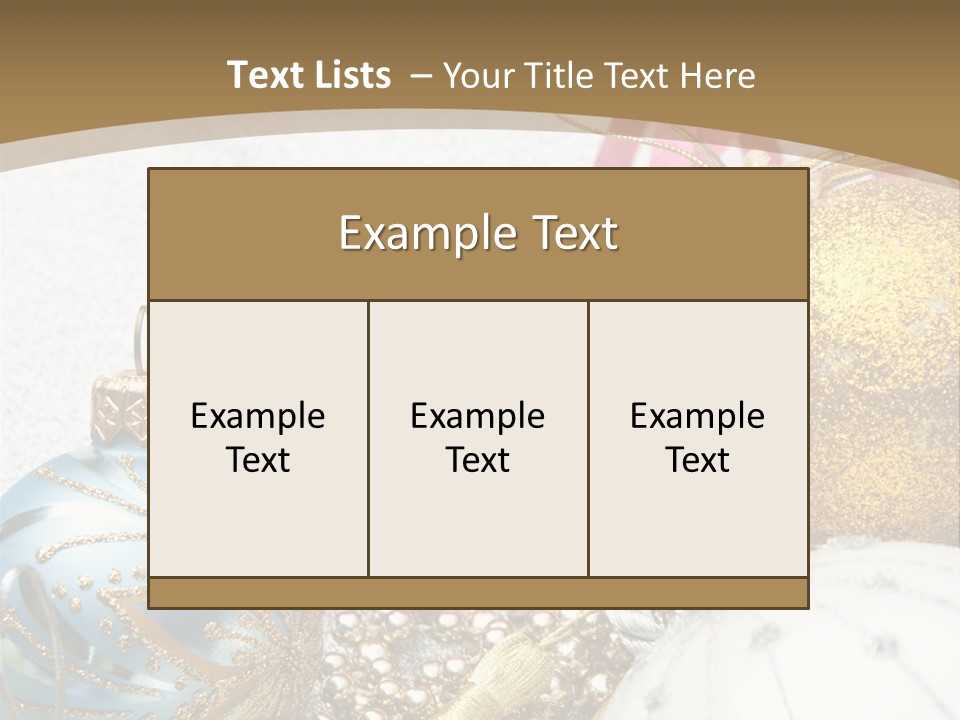 Winter Ornate Glowing PowerPoint Template