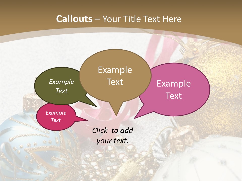 Winter Ornate Glowing PowerPoint Template