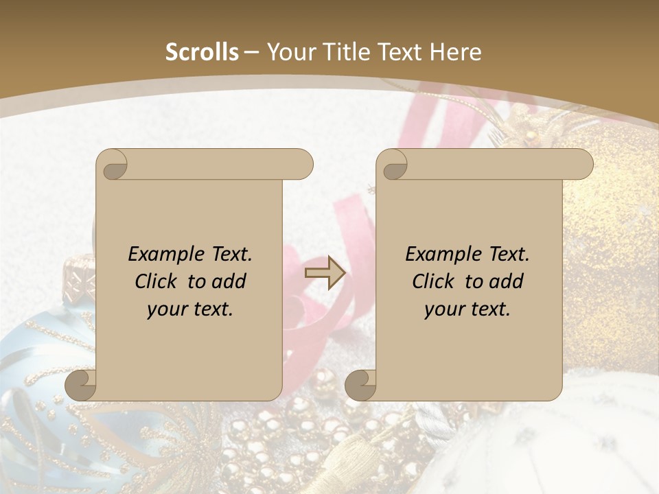 Winter Ornate Glowing PowerPoint Template