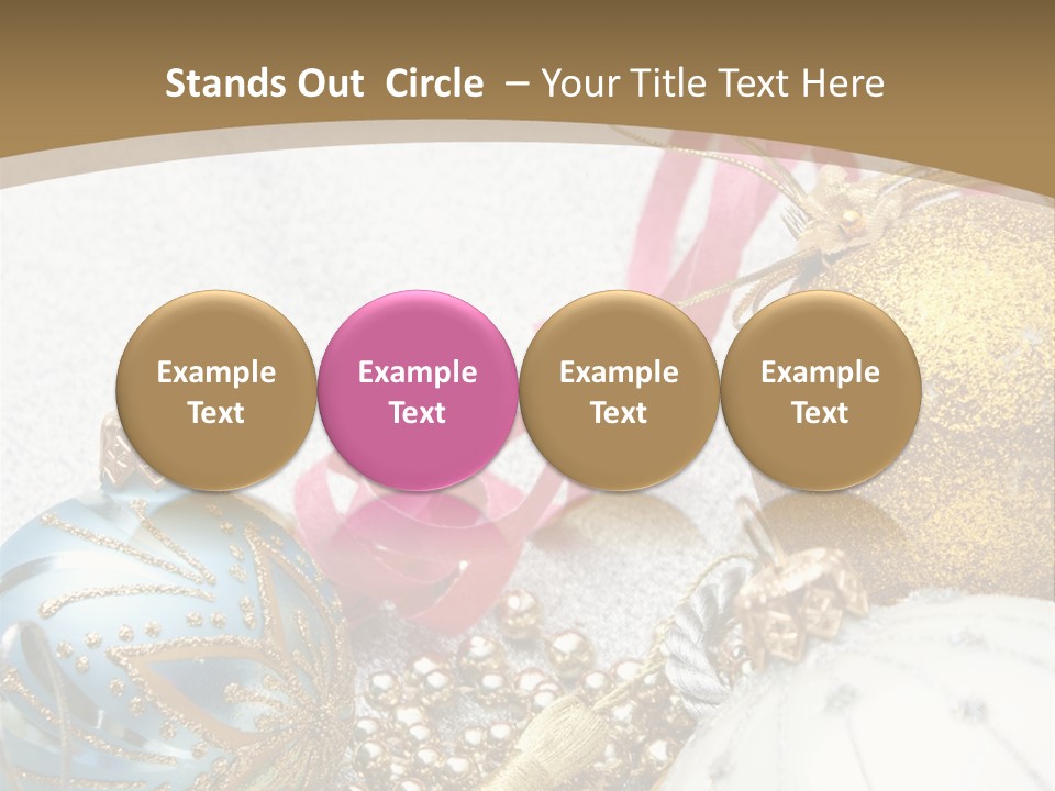 Winter Ornate Glowing PowerPoint Template