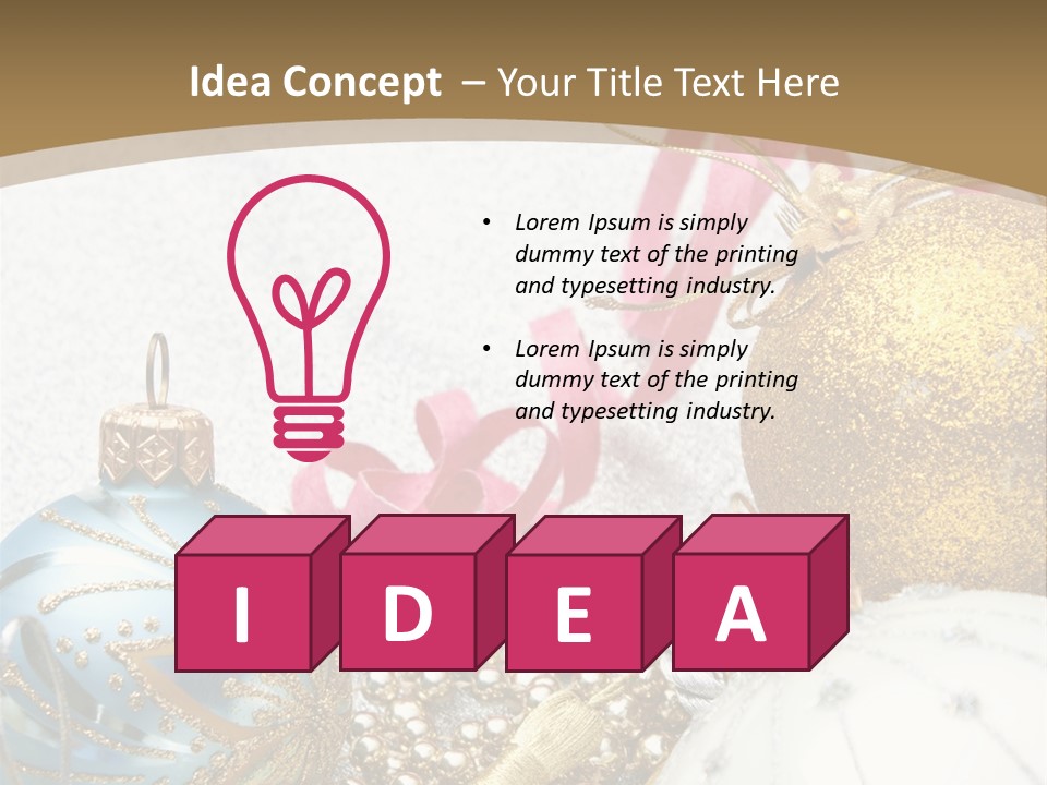 Winter Ornate Glowing PowerPoint Template