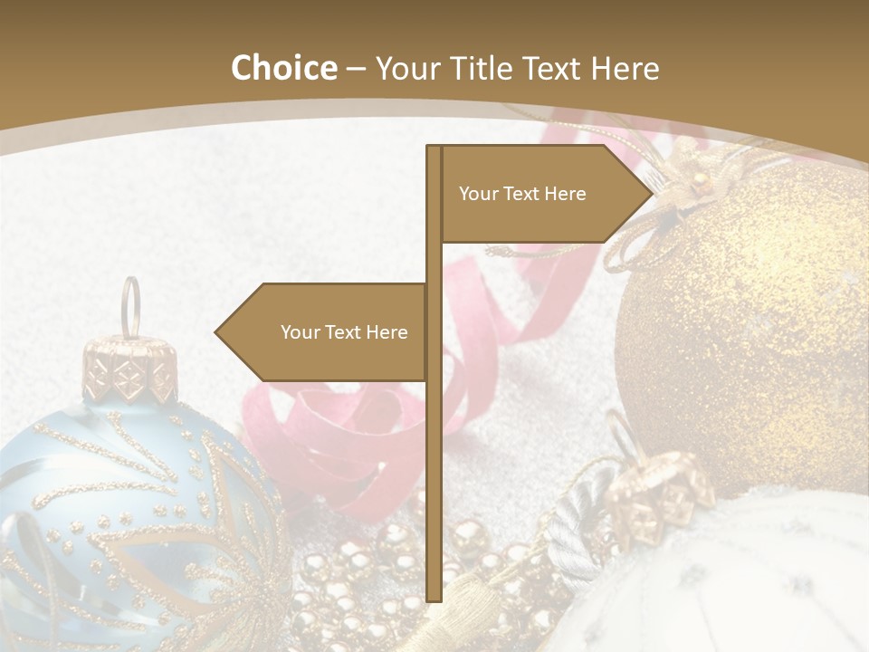 Winter Ornate Glowing PowerPoint Template
