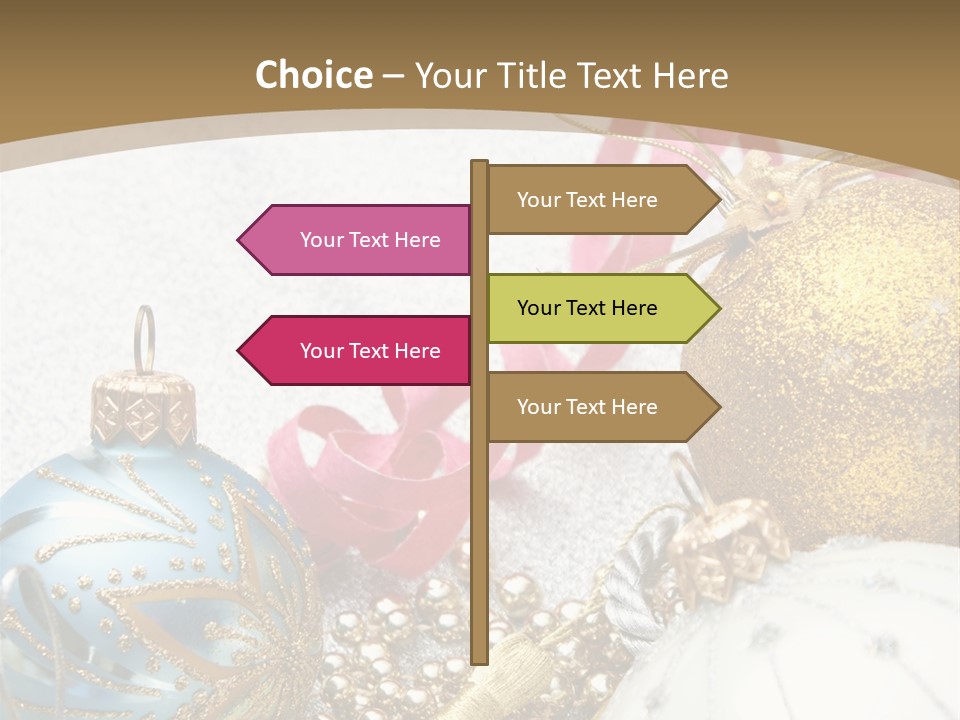 Winter Ornate Glowing PowerPoint Template