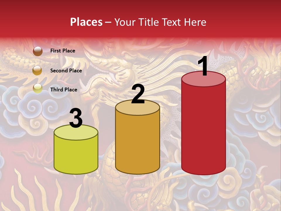 Chinese Dragon Sculpture PowerPoint Template