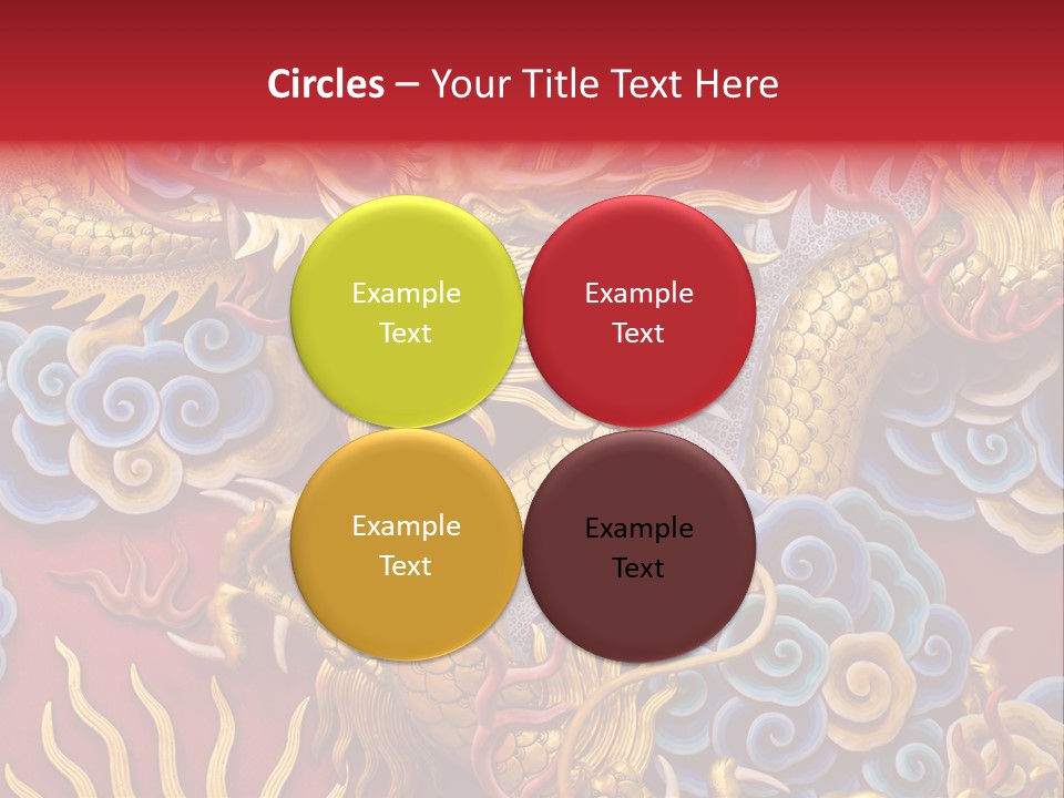 Chinese Dragon Sculpture PowerPoint Template