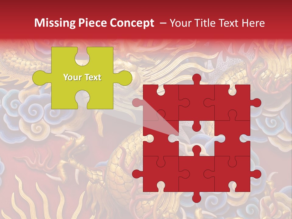 Chinese Dragon Sculpture PowerPoint Template