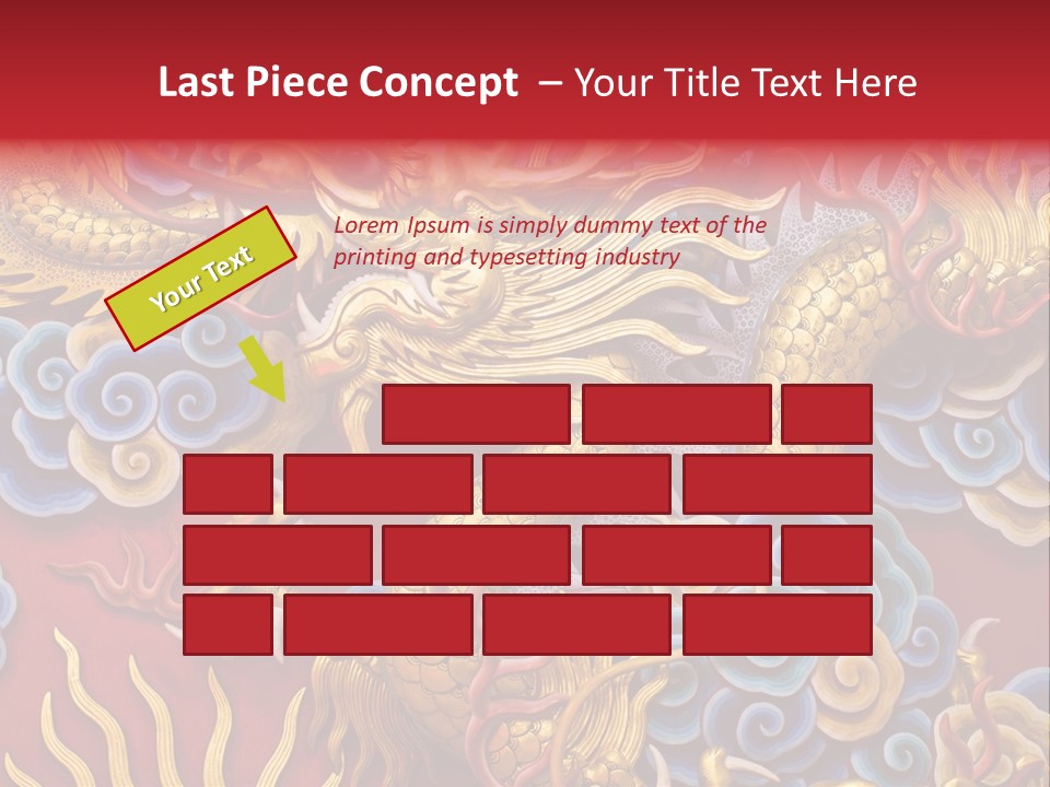 Chinese Dragon Sculpture PowerPoint Template