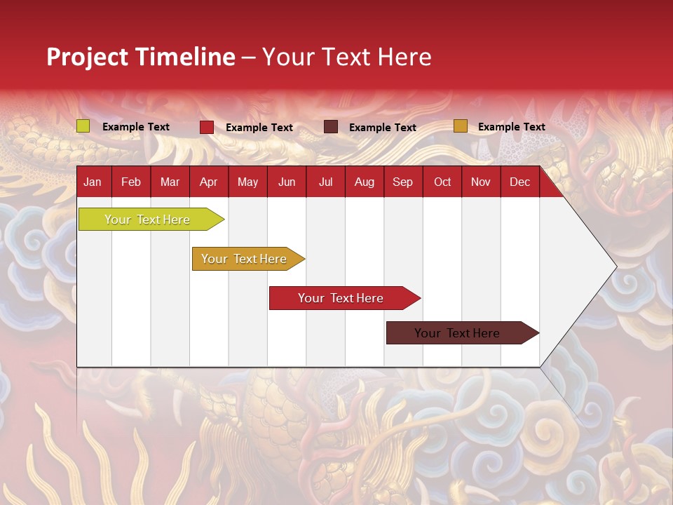 Chinese Dragon Sculpture PowerPoint Template